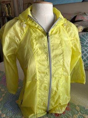 Vince Bright Yellow Lightweight Hooded Utility Jacket